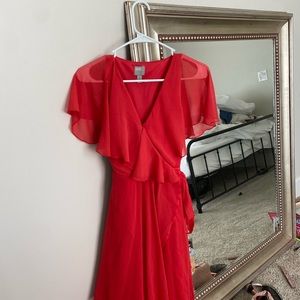 Red Asos dress